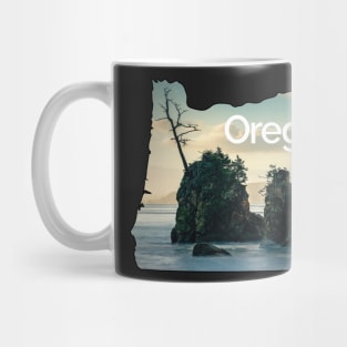 Oregon Destination Landscape Sticker - Crab Rock Mug